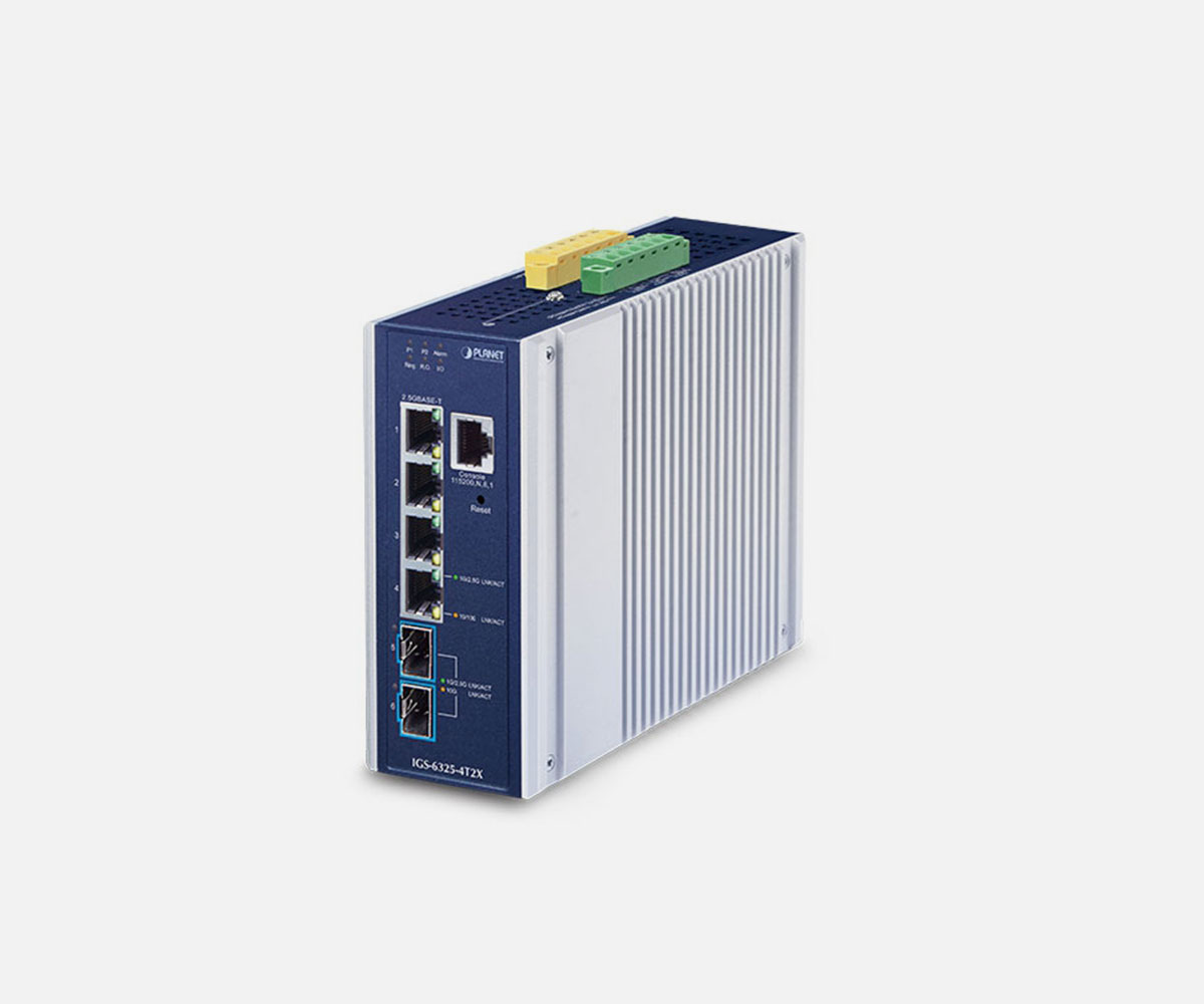 ISW-504PT - DIN-rail Unmanaged Fast Ethernet PoE Switch - PLANET Technology